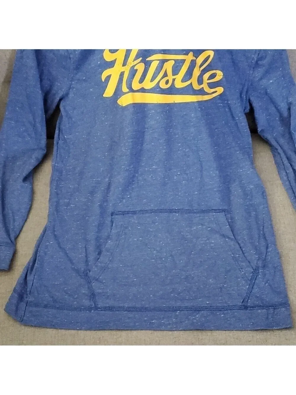 Old Navy Hoodie Pullover Hustle blue yellow lightweight boys size XL 14 - 16